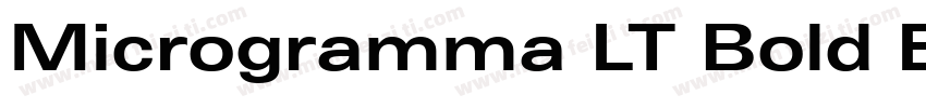 Microgramma LT Bold Extended字体转换